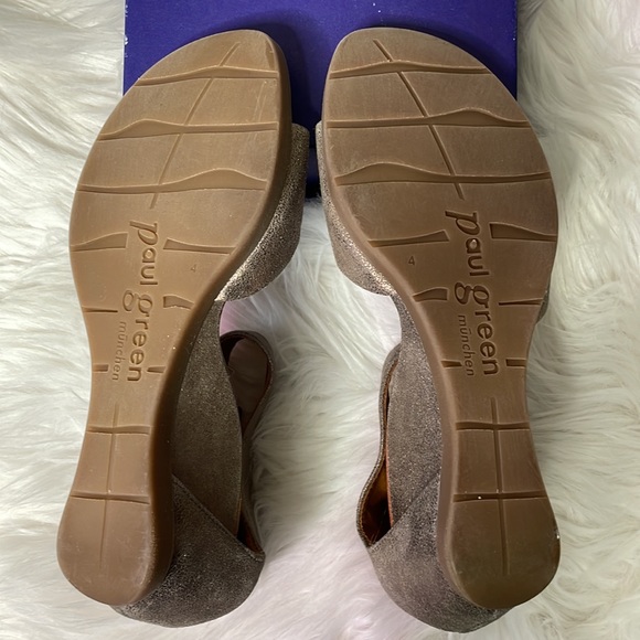 {Paul Green Munchen} Velcro Strap Sparkle Wedges 🪩 - Picture 8 of 9